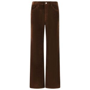 Marni Brown Velvet Trousers Women